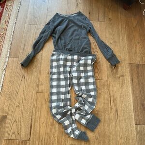 George Gray and White Pajama Joggers Intimates & Sleepwear